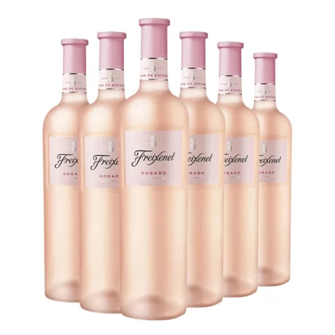 Kit 6 Garrafas Vinho Rosé Freixenet 750 mL