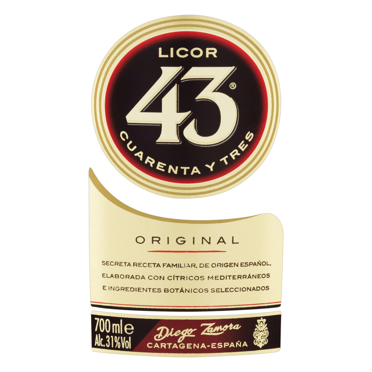 Licor 43 Diego Zamora 700ml + Copo Balon