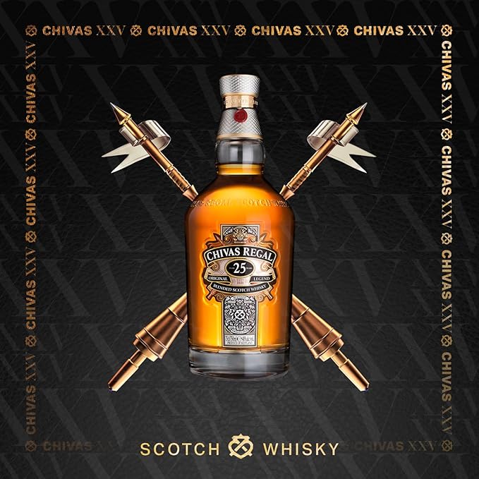 Chivas Regal Whisky 25 anos Escocês 700ml Chivas Sabor Whisky 700 ml