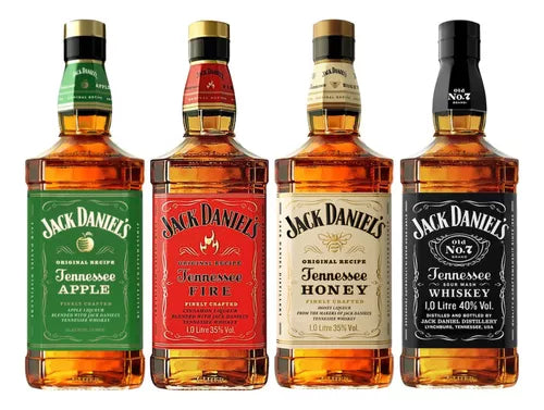 Kit 4 Whiskys Jack Daniels 1L