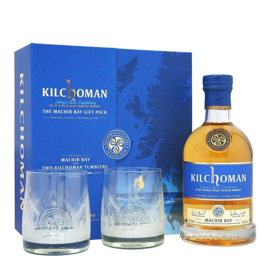 Kit Whisky Kilchoman 700ml +2 Copos